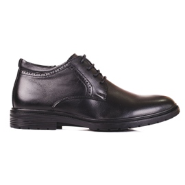 Chaussures pour hommes en cuir écologique Shelovet noir