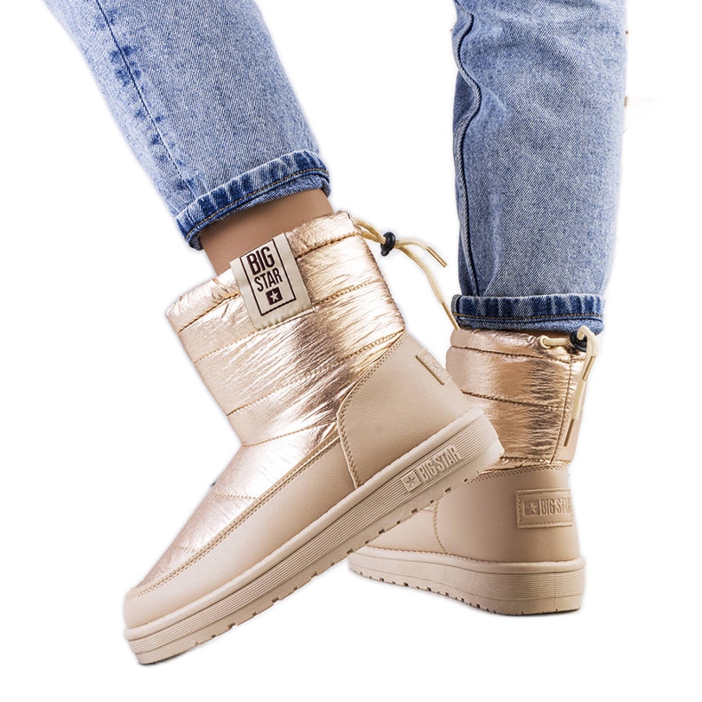 Big Star Bottes de neige dorées II274121 beige Big Star Bottes de neige dorées II274121 beige