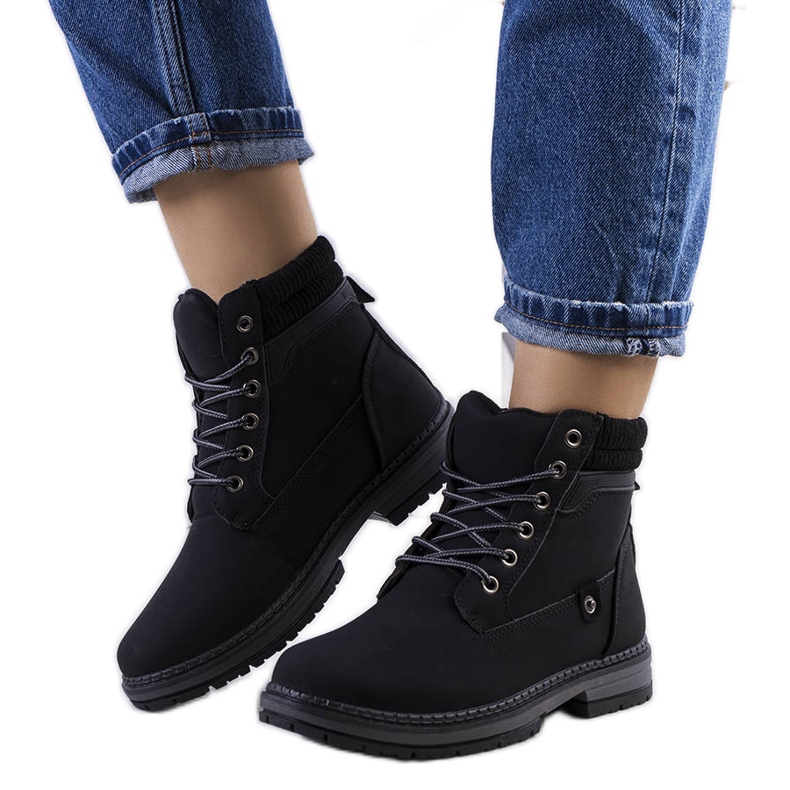 Bottes noires pour femmes de Enines le noir