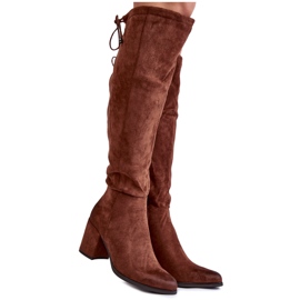 PL4 Cuissardes en daim pour femme La.Fi 270056FX-SU Marron foncé brun