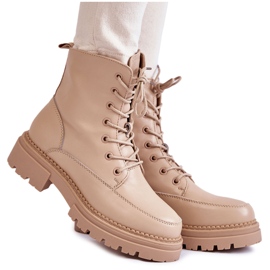 Bottes Chaudes en Cuir La.Fi 250009TA-QN Beige brun