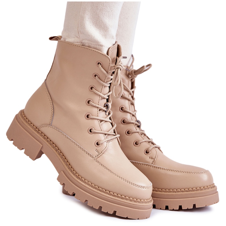 Bottes Chaudes en Cuir La.Fi 250009TA-QN Beige brun