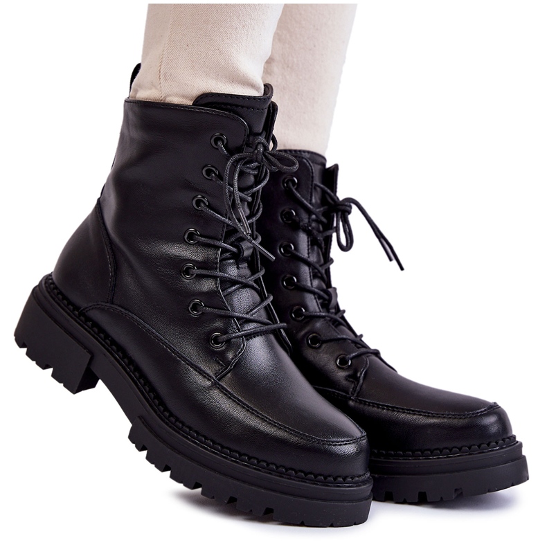 Bottes Chaudes en Cuir La.Fi 250009B-QN Noir le noir