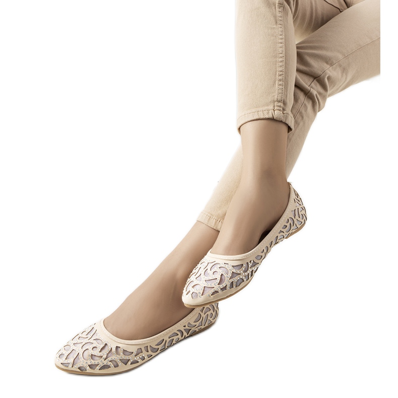 Ballerines ajourées Coalfell beiges