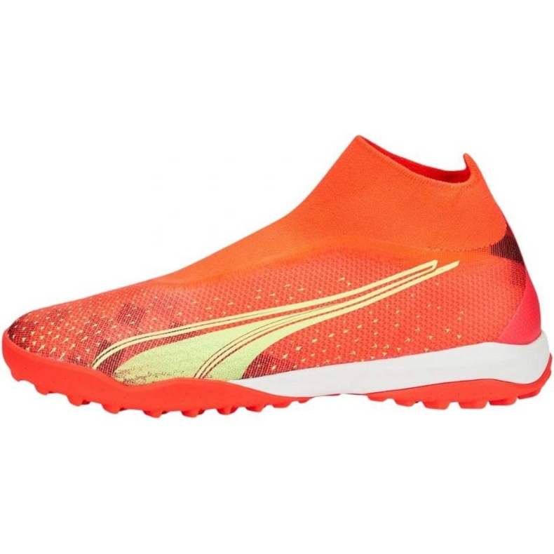 Chaussures de football Puma Ultra Match+ Ll Tt 107034 03 orange oranges et rouges Chaussures de football Puma Ultra Match+ Ll Tt 107034 03 orange oranges et rouges