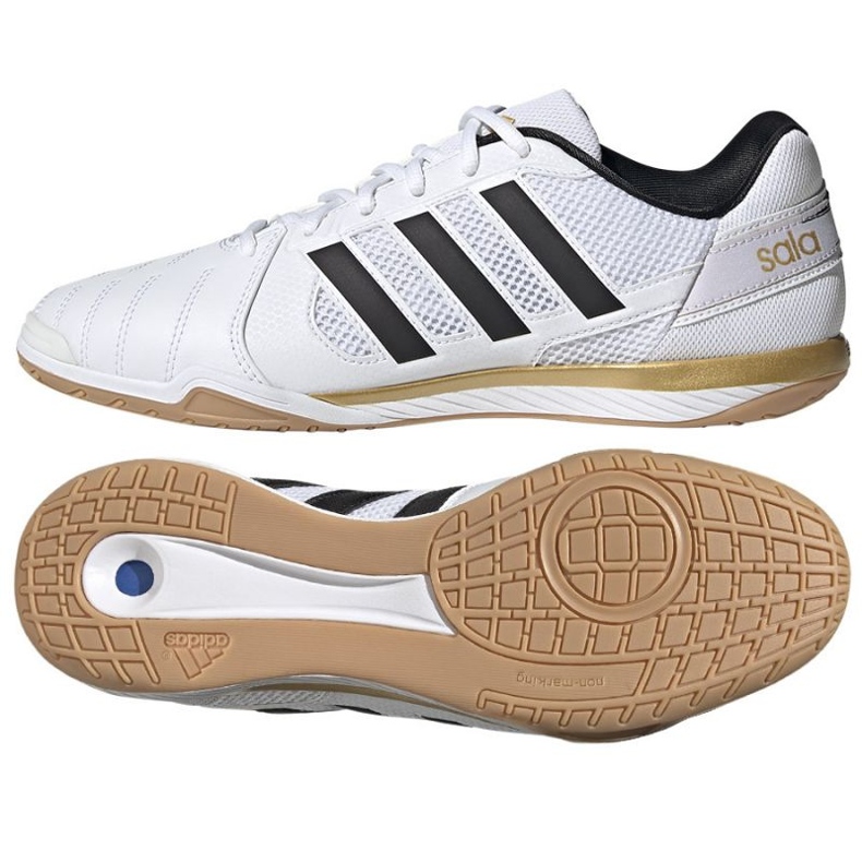 Adidas Top Sala M HR0147 chaussures de football blanche blanche