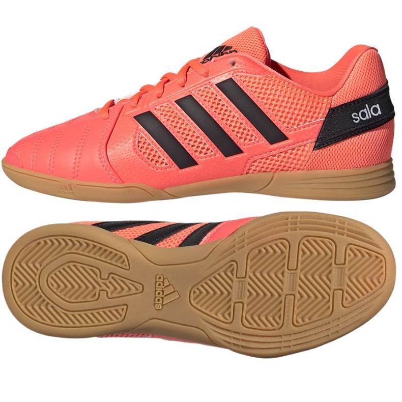 Chaussures de foot Adidas Super Sala In Jr GW1700 rouge oranges et rouges