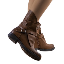 PA1 Bottines camel Soren brun