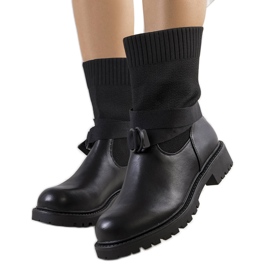 Boots noires à tige Ricky souple le noir