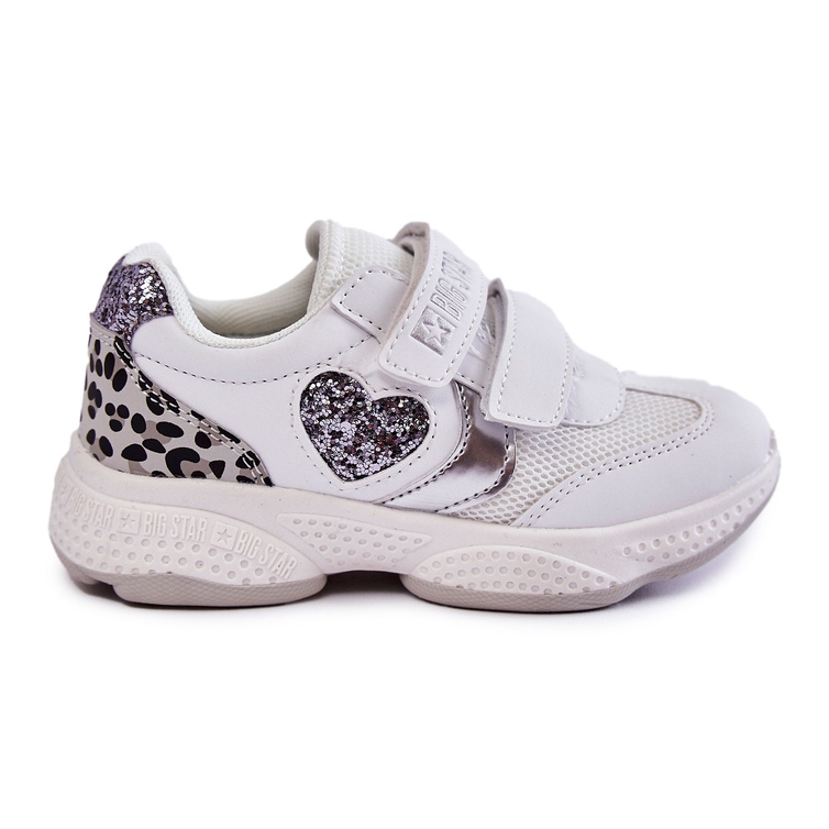 Chaussures De Sport Pour Enfants Avec Velcro Big Star KK374022 Blanc blanche Chaussures De Sport Pour Enfants Avec Velcro Big Star KK374022 Blanc blanche