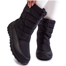 Bottes de neige hautes chaudes pour femmes Big Star KK274599 Noir