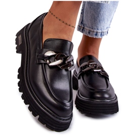 Chaussures en cuir pour femmes Big Star KK274498 Noir