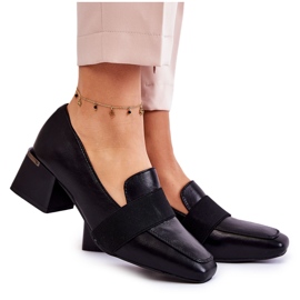 Escarpins en cuir à la mode La.Fi 230033B-PU Noir