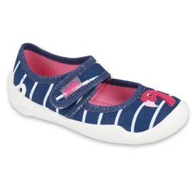 Chaussures enfant Befado 123X067 bleu marin rose