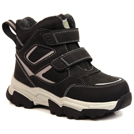 News Bottes d'hiver pour garçons, isolées avec de la laine de mouton, noires