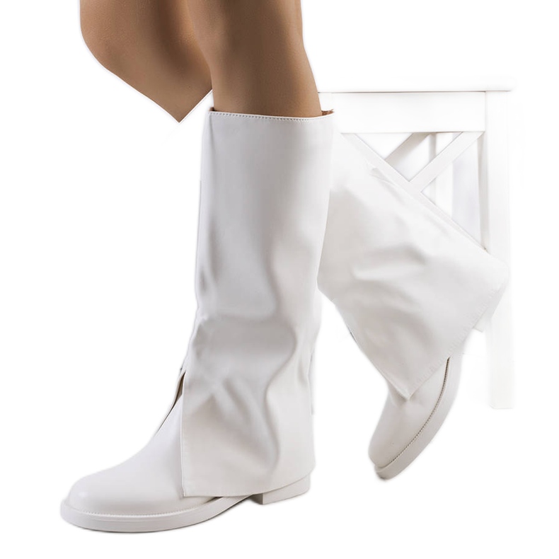 PA1 Bottines Moerna blanches