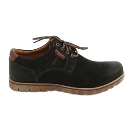 Chaussures à lacets décontractées Riko 761 pour hommes, noires
