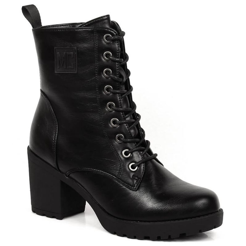 Bottes à lacets avec fermeture éclair, isolées Jezzi W JEZ140E le noir