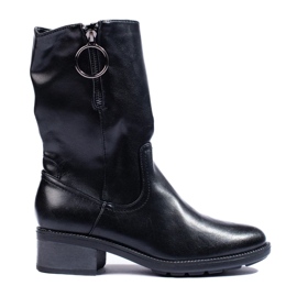 Bottes hautes Shelovet noires pour femme le noir
