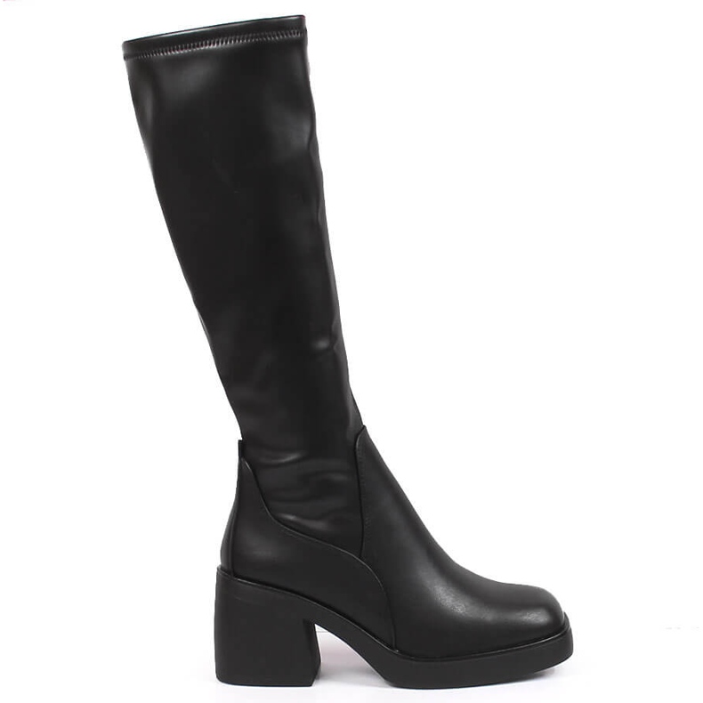 Bottes isolées à talons hauts pour femmes Noir Sergio Leone le noir