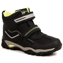 Chaussures à scratch McKeylor noires pour garçon le noir vert