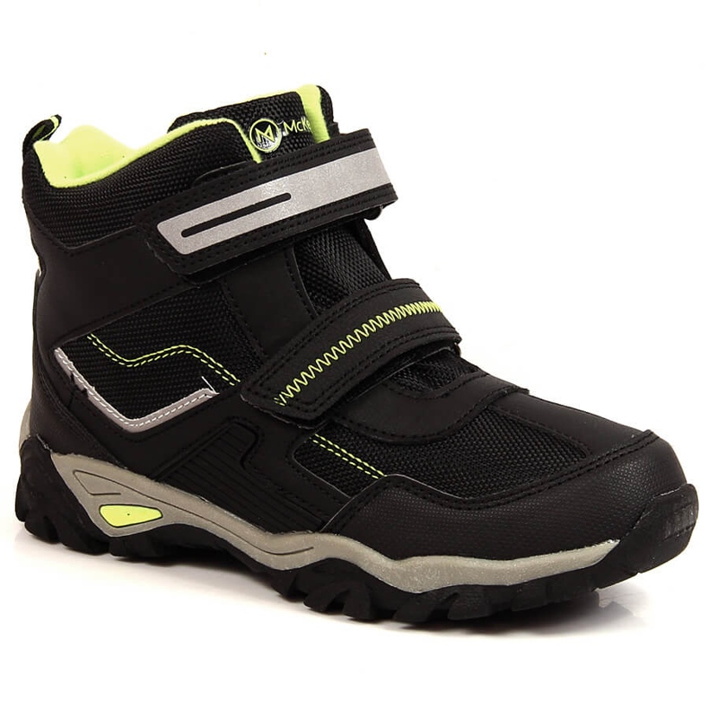Chaussures à scratch McKeylor noires pour garçon le noir vert