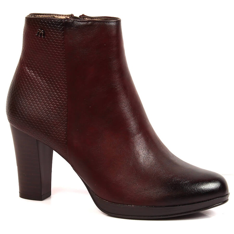 Bottes chaudes pour femmes marron sur le poteau M. Daszyński bordeaux