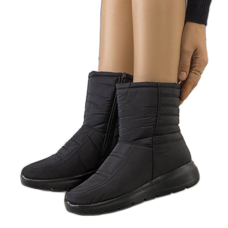 PA1 Bottines matelassées noires Alani le noir PA1 Bottines matelassées noires Alani le noir