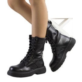 PA1 Bottes noires pour femmes de Costel le noir PA1 Bottes noires pour femmes de Costel le noir