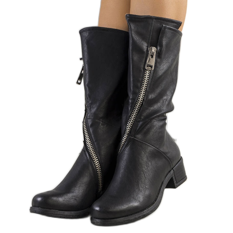 PA1 Bottines Castel noires le noir