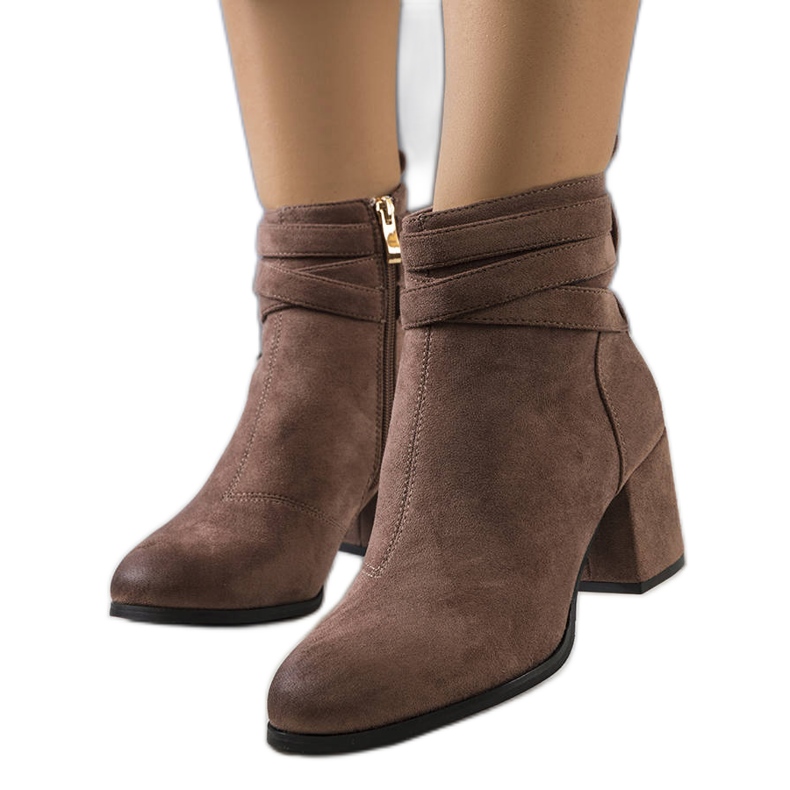 PA1 Bottines marron sur le post Fletcher brun PA1 Bottines marron sur le post Fletcher brun