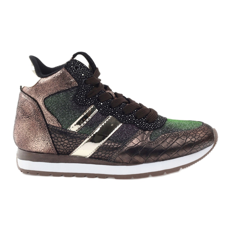 McArthur Chaussures de sport en cuivre métallique féminine brun