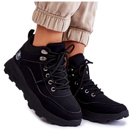 Chaussures de randonnée chaudes noires Otto Trappers pour femmes le noir