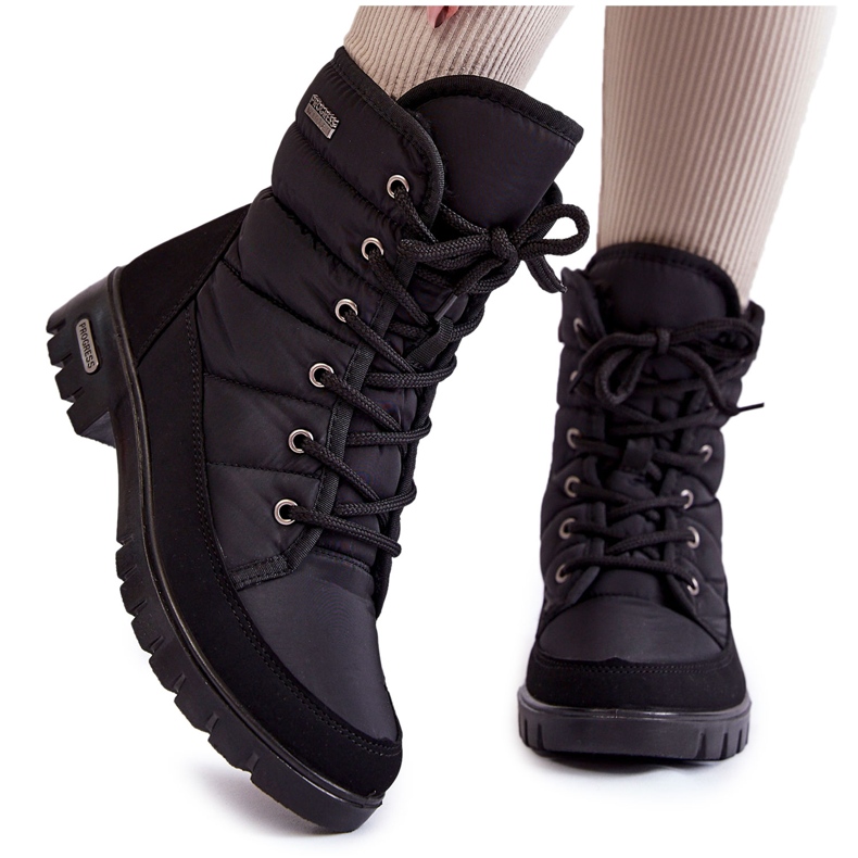 Bottes de neige isolées femme Progress PROGJ-21-14 Noir le noir