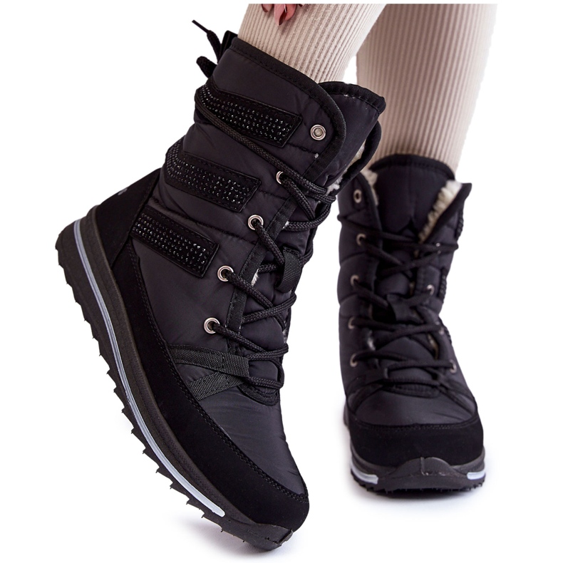 Bottes de Neige à Lacets Femme Progress PROGJ-22-134 Noir le noir