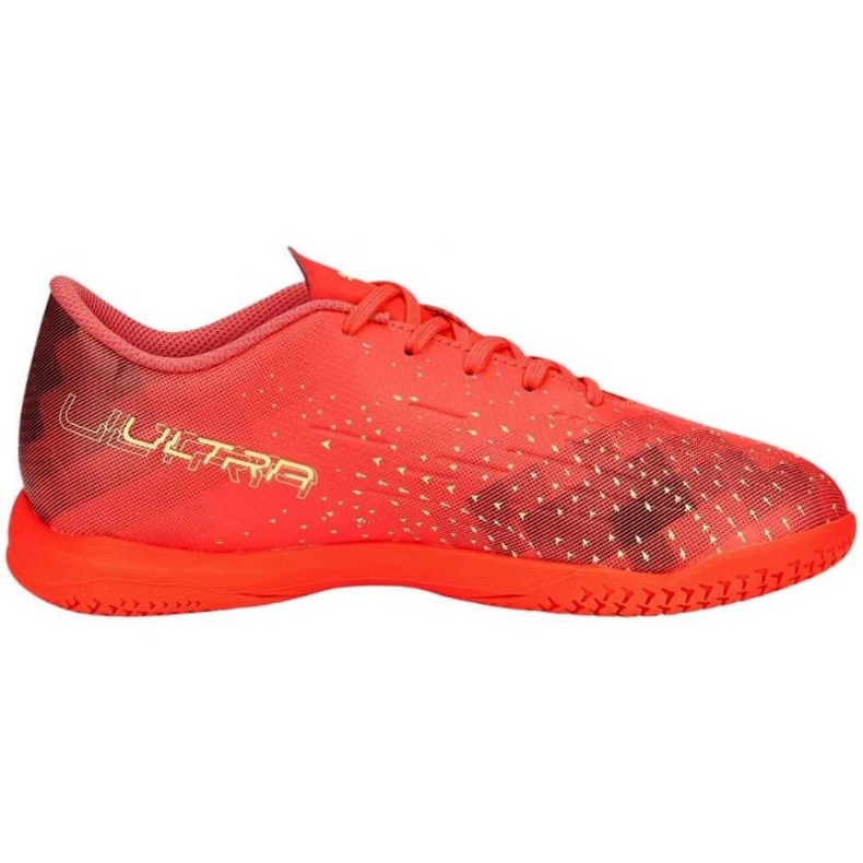 Chaussures de football Puma Ultra Play It Jr 106927 03 rouge oranges et rouges Chaussures de football Puma Ultra Play It Jr 106927 03 rouge oranges et rouges
