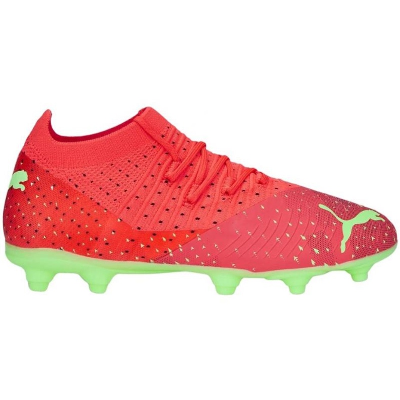 Chaussures de foot Puma Future 3.4 FG/AG Jr 107010 03 orange oranges et rouges Chaussures de foot Puma Future 3.4 FG/AG Jr 107010 03 orange oranges et rouges