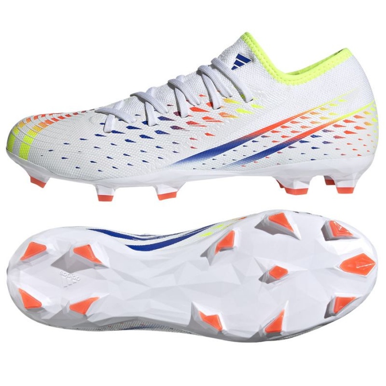 Chaussures de football Adidas Predator Edge.3 L Fg M GW0995 blanche blanche Chaussures de football Adidas Predator Edge.3 L Fg M GW0995 blanche blanche