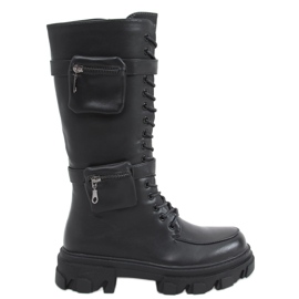 BM Asot Bottes noires avec pochettes