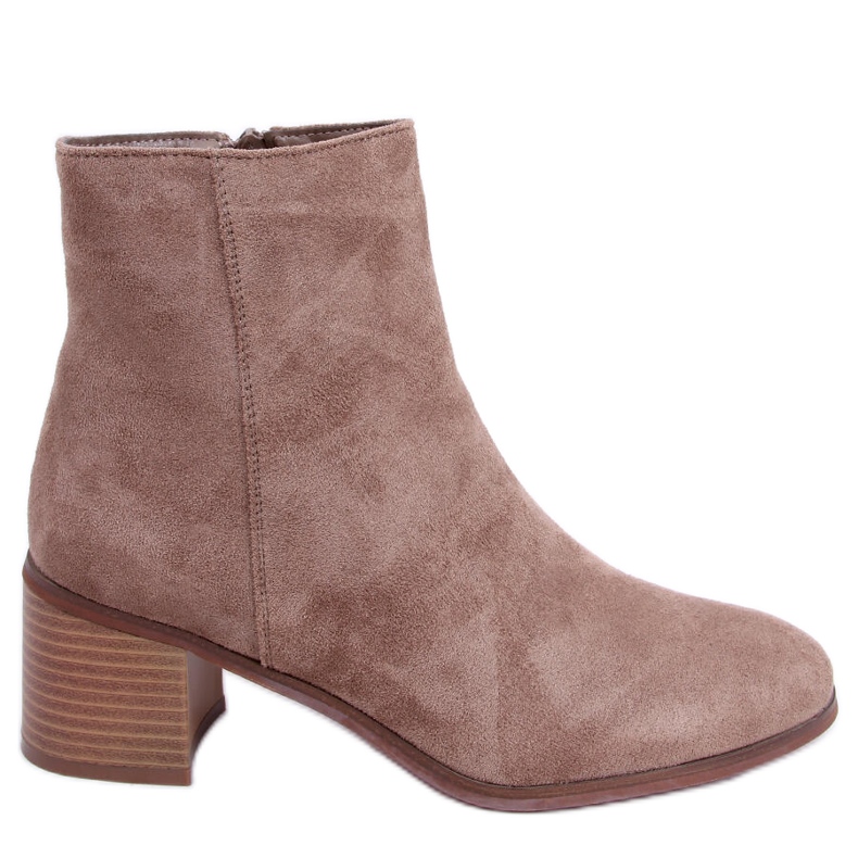 BM Bottines classiques en daim Natina Kaki beige