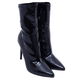 BM Bottines laquées sur un talon Soraya Noir le noir BM Bottines laquées sur un talon Soraya Noir le noir