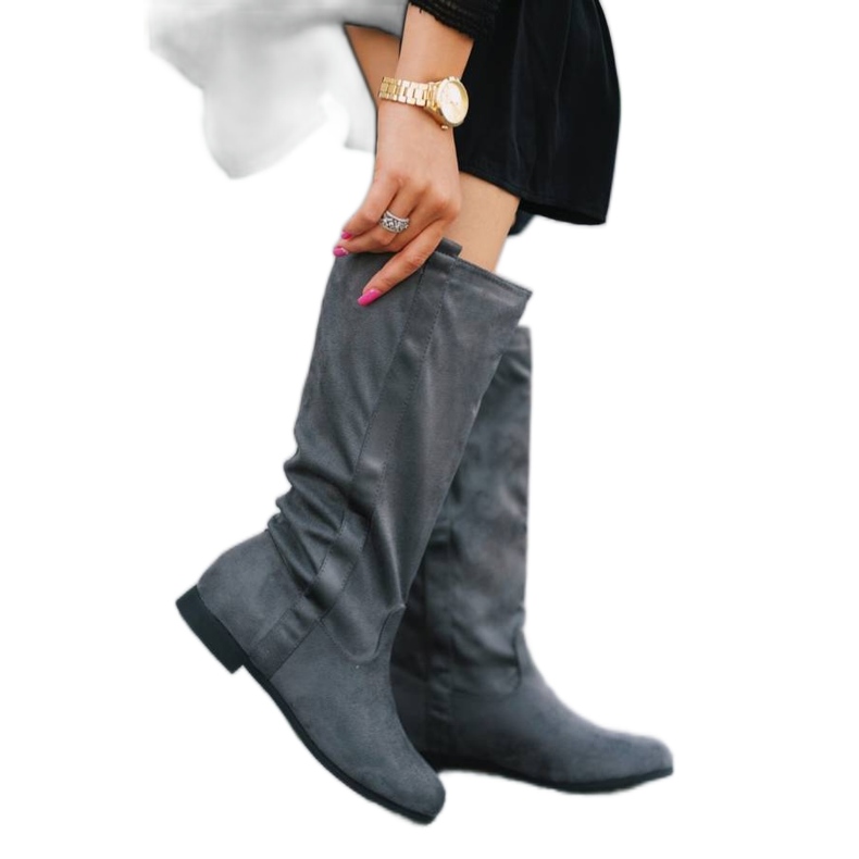 BM Bottines plates grises Thelma BM Bottines plates grises Thelma