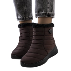 BM Bottines matelassées marron Reign brun