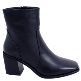 BM Bottines noires à talons hauts Dinah le noir