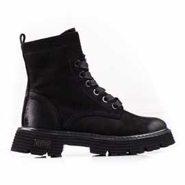 Bottes en daim noir Big Star KK274503