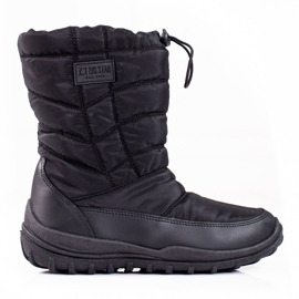 Bottes de neige noires chaudes de Big Star KK274599