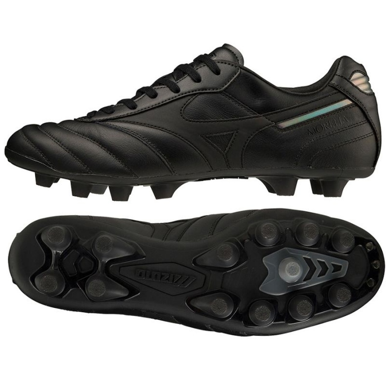 Chaussures de football Mizuno Morelia Ii Elite Md M P1GA221260 le noir le noir Chaussures de football Mizuno Morelia Ii Elite Md M P1GA221260 le noir le noir
