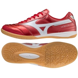 Mizuno Morelia Sala Elite dans les chaussures de football Q1GA221060 rouge oranges et rouges
