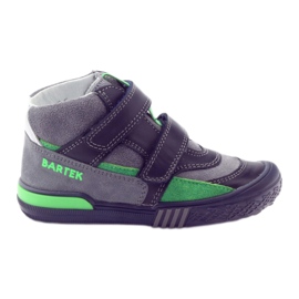 Boots velcro grises et vertes Bartek 91756 le noir multicolore