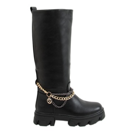 BM Bottes à chaînes Persia Noir le noir